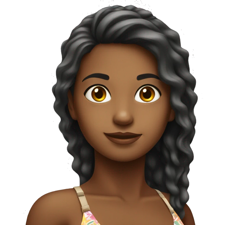 a brazilian girl in bikini emoji