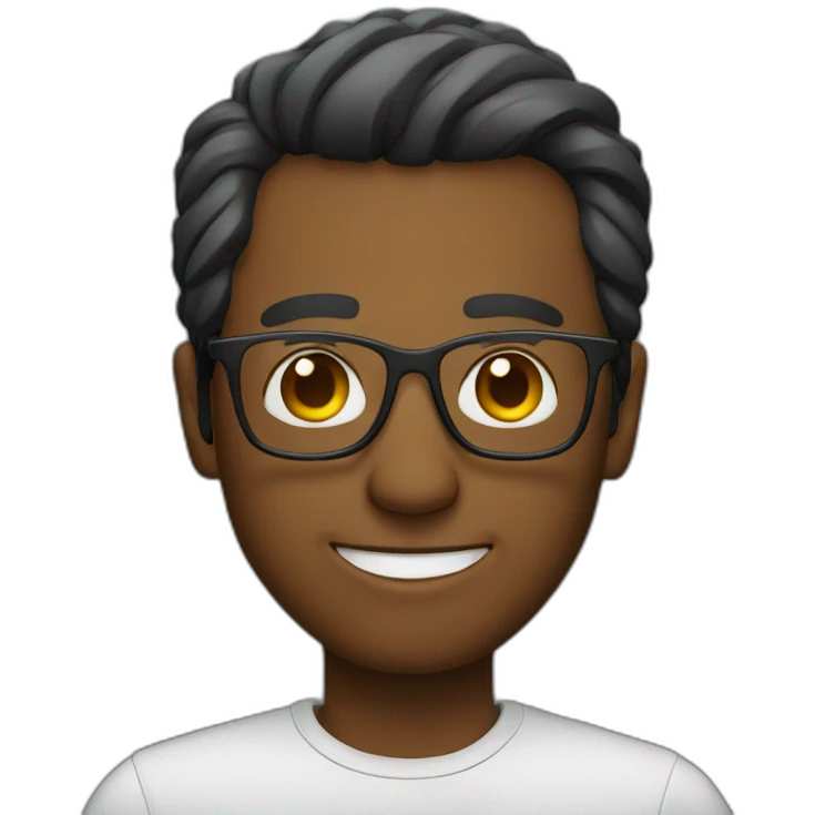 man with glasses emoji