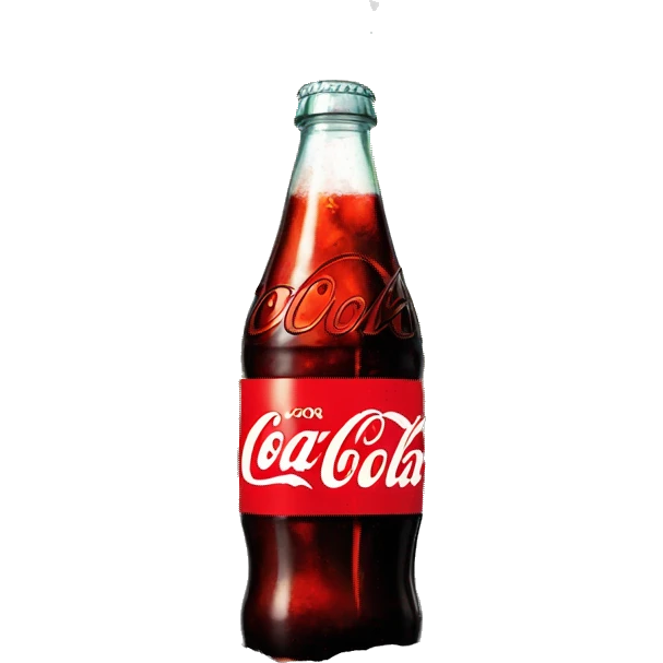 Coke coming out of a volcano  emoji