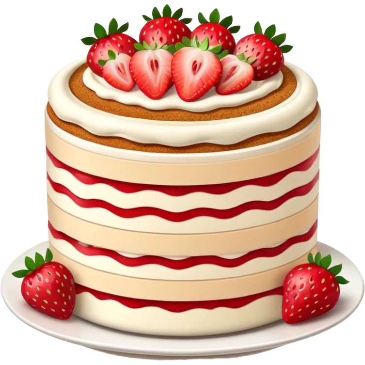 strawberry tiramisu  emoji