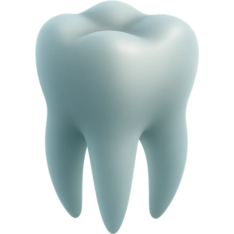 realistic tooth illustration with soft lighting emoji