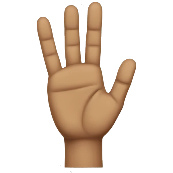 quit coyote hand gesture emoji