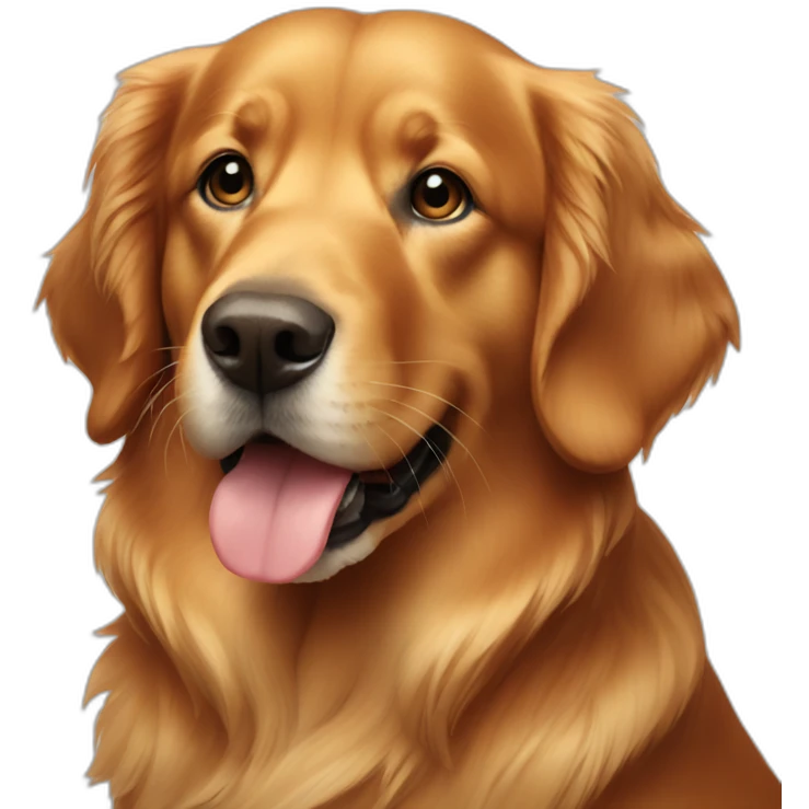 red golden retriever emoji