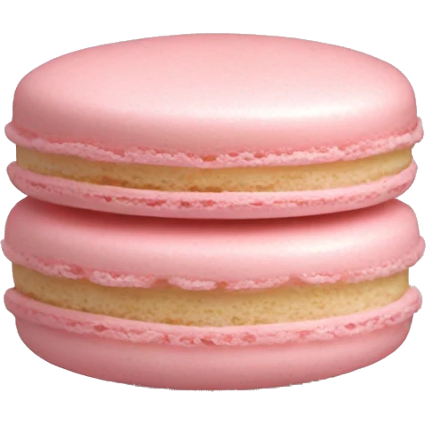 Light pink macaron emoji