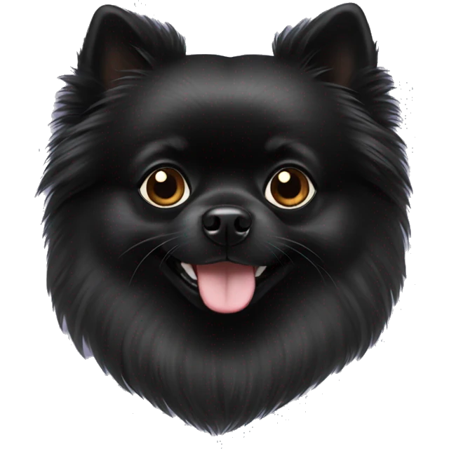 Black Pomeranian  emoji