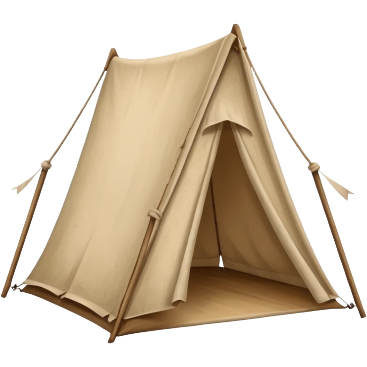 Rolled tent emoji