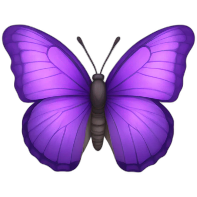 Purple butterfly emoji