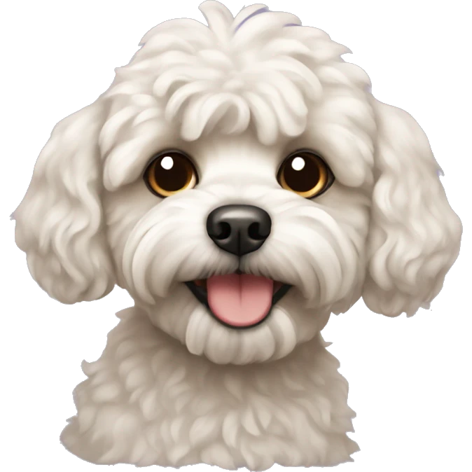 Dog maltipoo  emoji