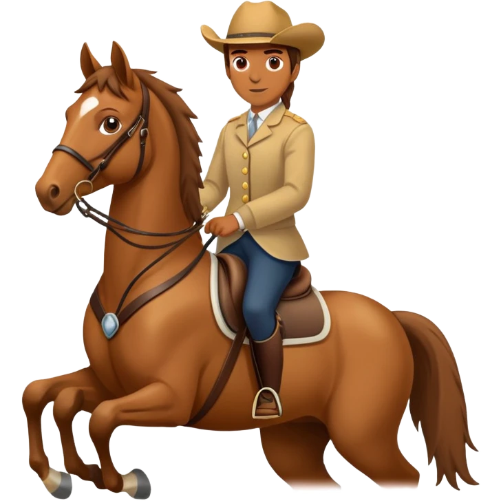 person riding a horse emoji