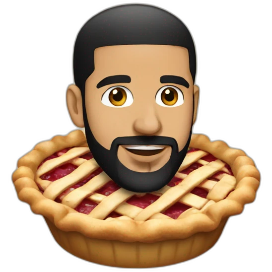 drake whit a pie emoji