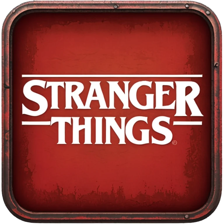 stranger things logo smaller emoji