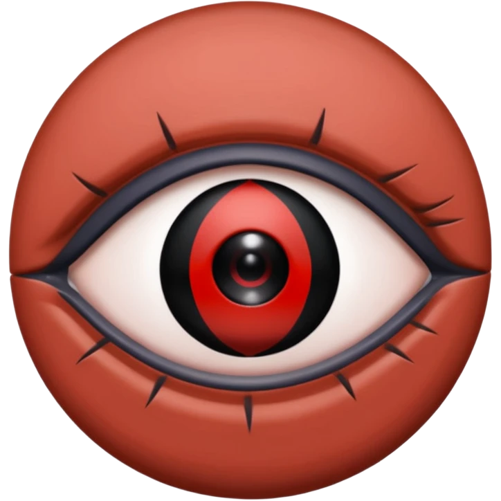 اصنع ايموجي لعين شارينغان مانغيكيو لشخصية اوبيتو اوتشيها من انمي ناروتو emoji