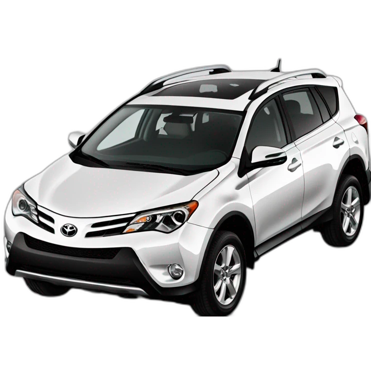 one white toyota rav4 2014 emoji