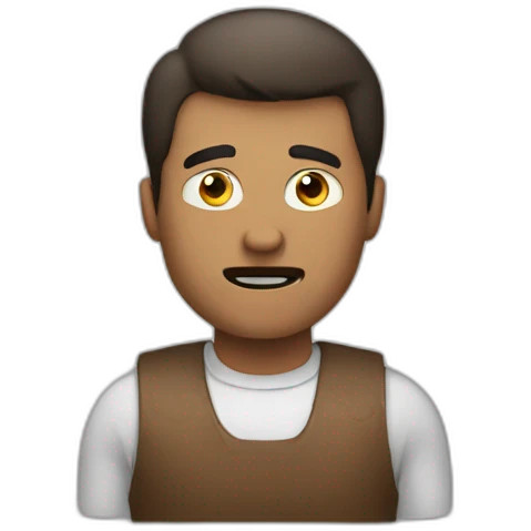 Man tell stop emoji