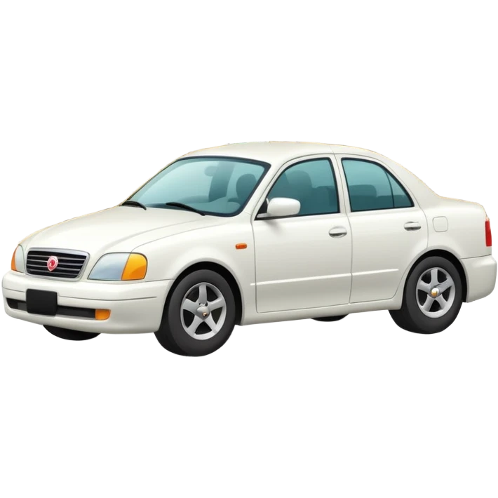 White car traveling to Las Vegas with money emoji