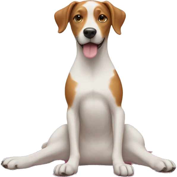 Doggy yoga  emoji