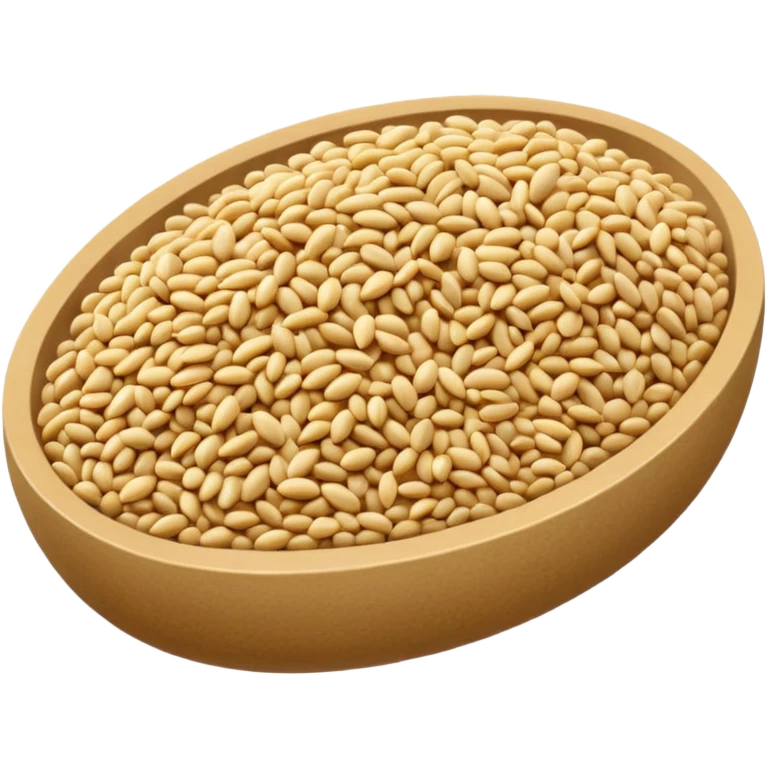 a bunch of sesame seeds, without a bowl emoji