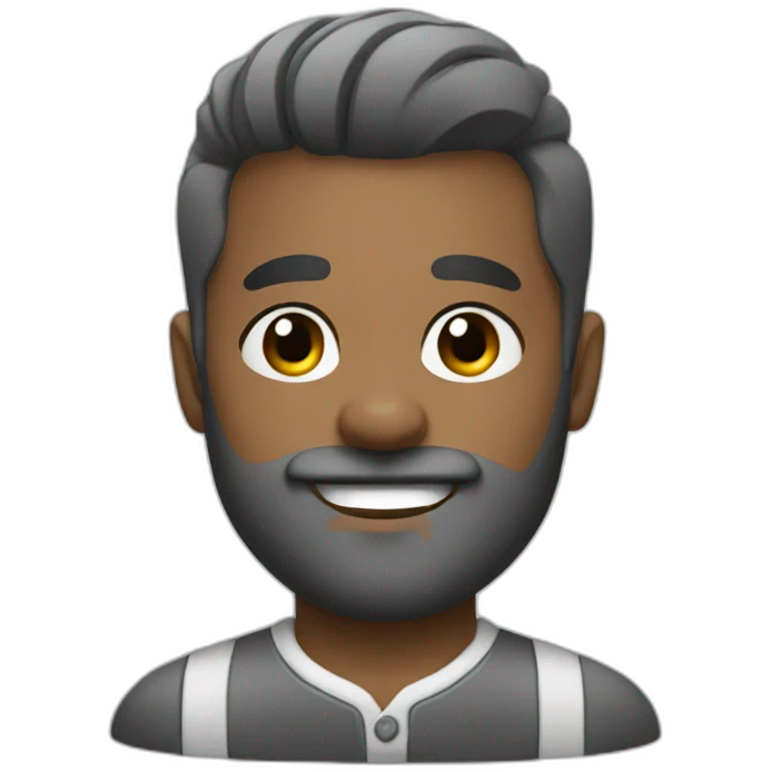 barber black and grey emoji