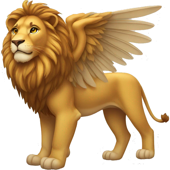 A lion with a wings emoji