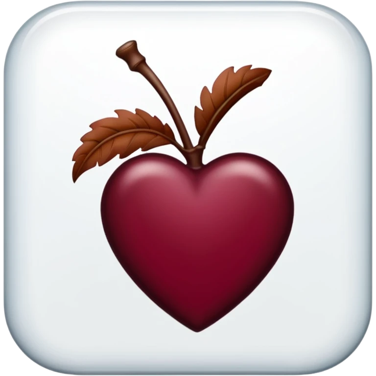 Burgundy check tick  emoji