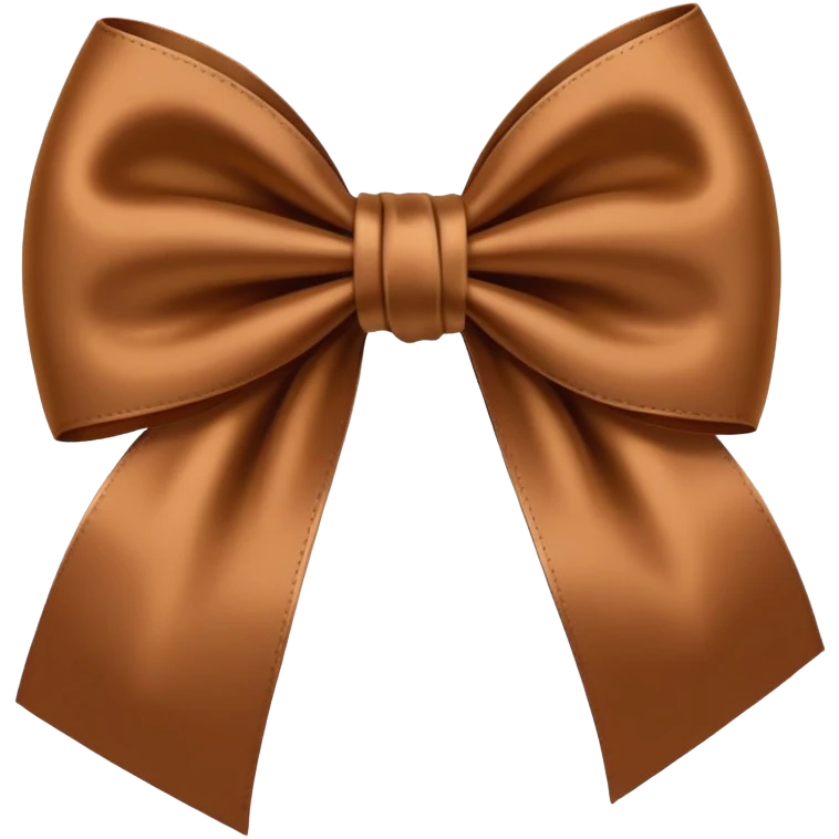 Brown bow
 emoji