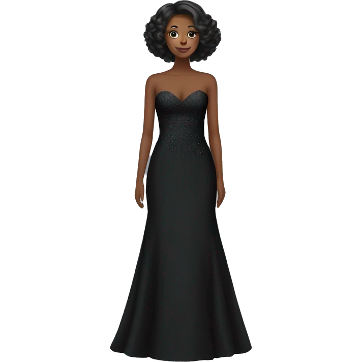 Black wedding dress emoji