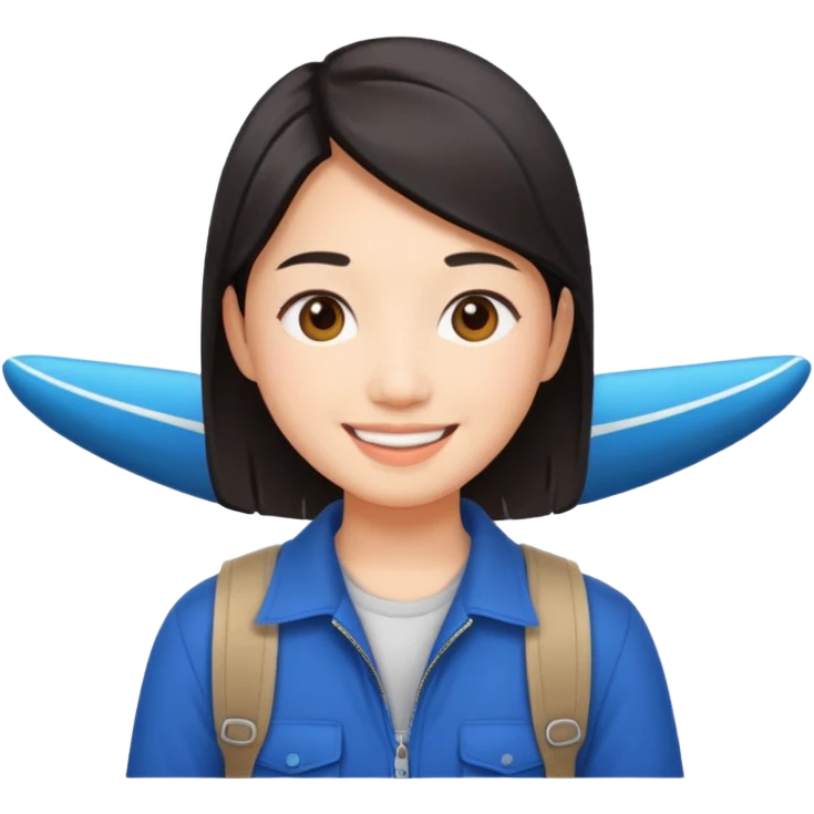 Asian travel youtuber emoji