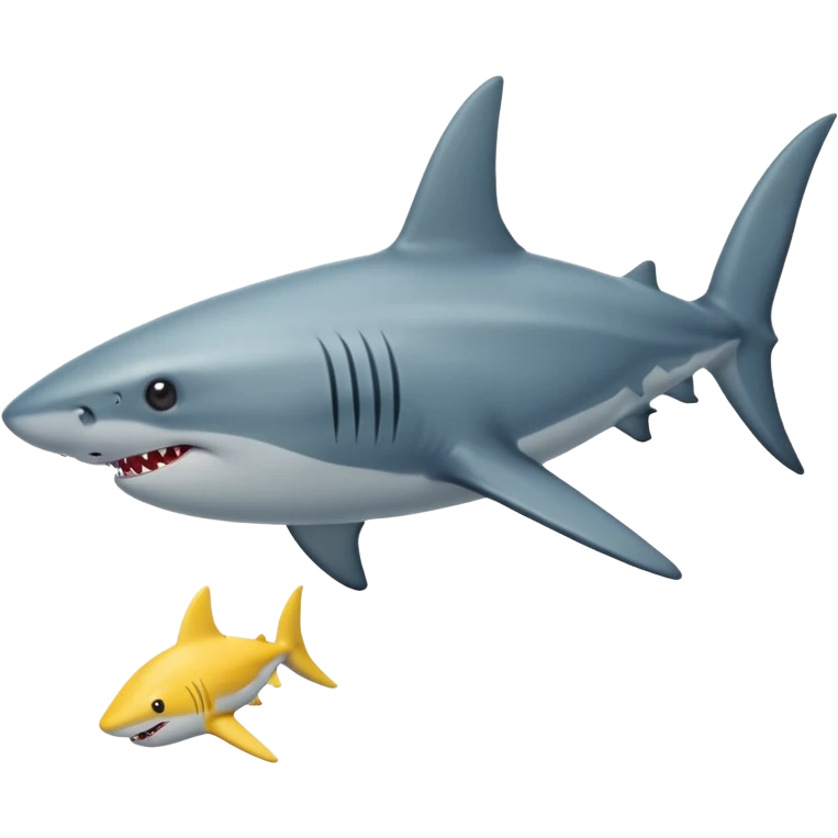 Requin avec une étoile dans 1 oeil emoji