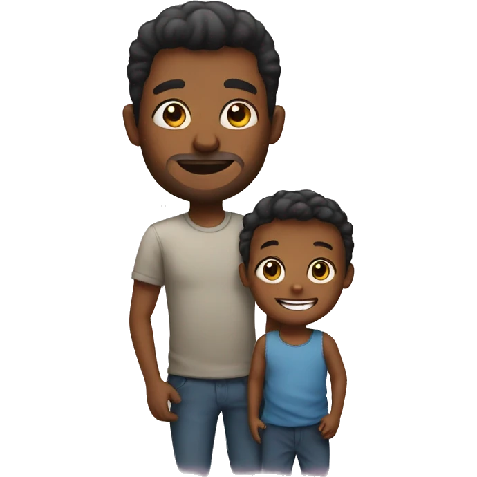 Toddler and dad emoji