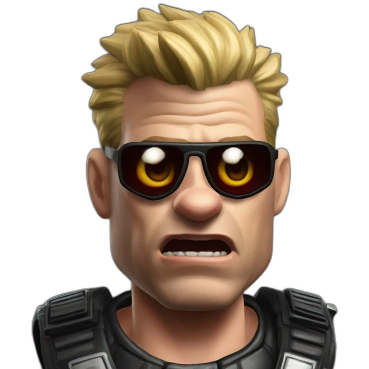 Duke nukem pig cop alien emoji