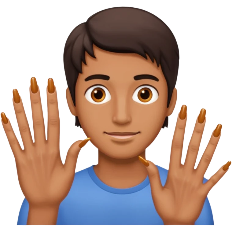 guy with long nails emoji