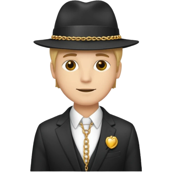 White guy pimp emoji