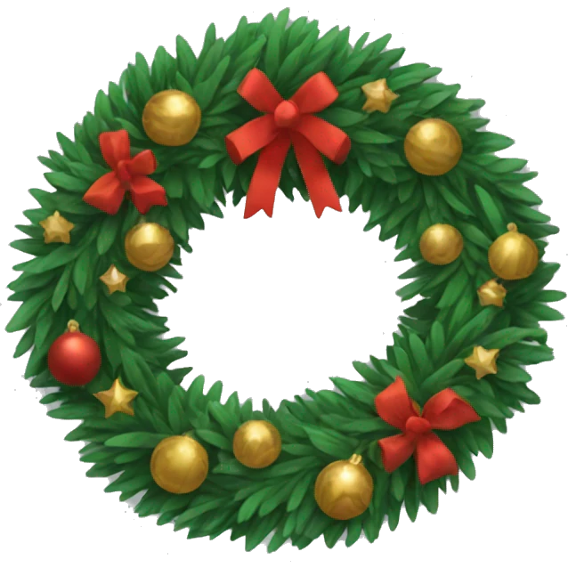 Christmas Wreath  emoji