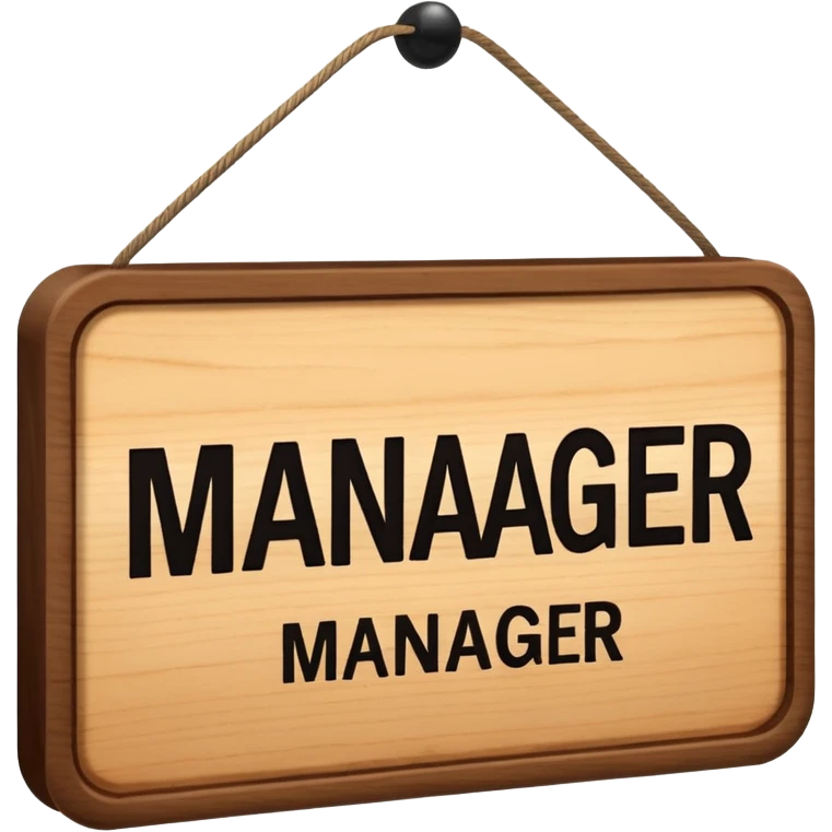 manager sign emoji