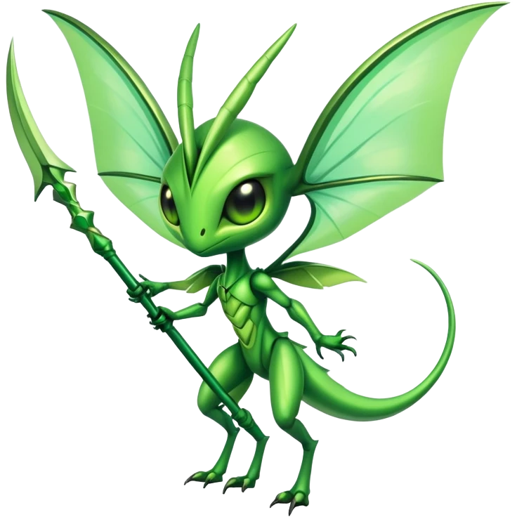 Shiny Exotic Celebi-Scyther-Hybrid-Creature emoji