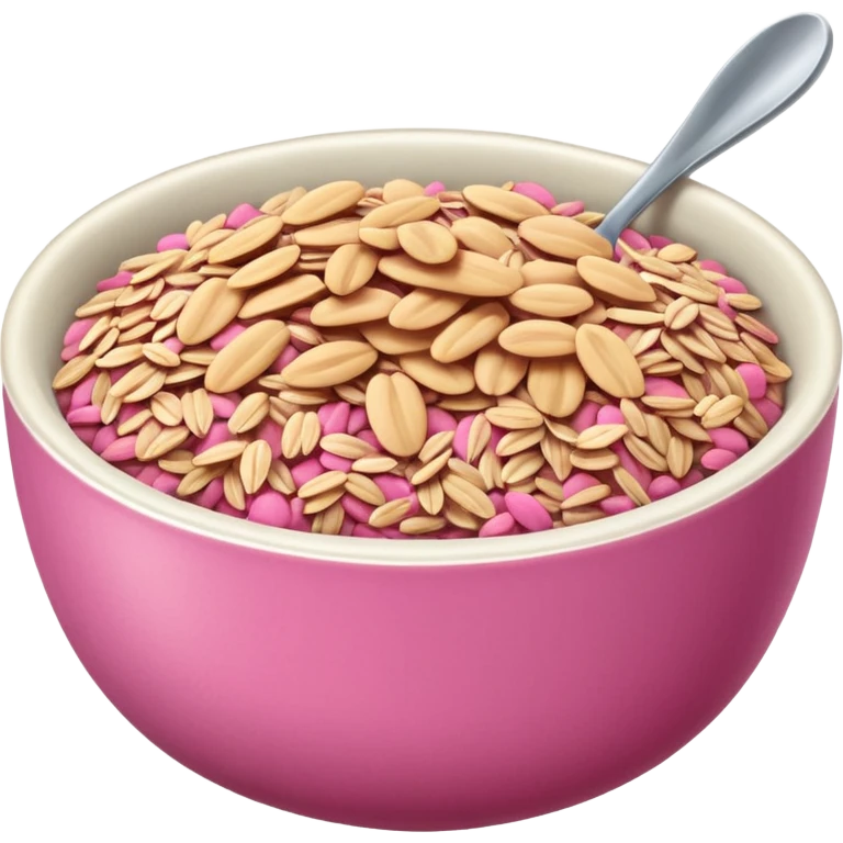 pink  oats bowl emoji
