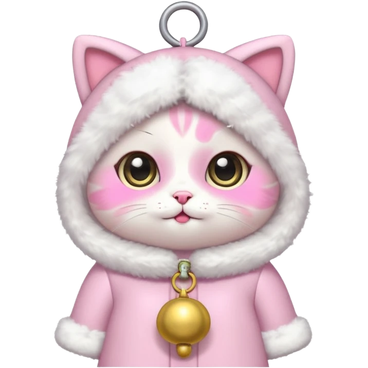 kawaii neko, cute outfit with bell emoji