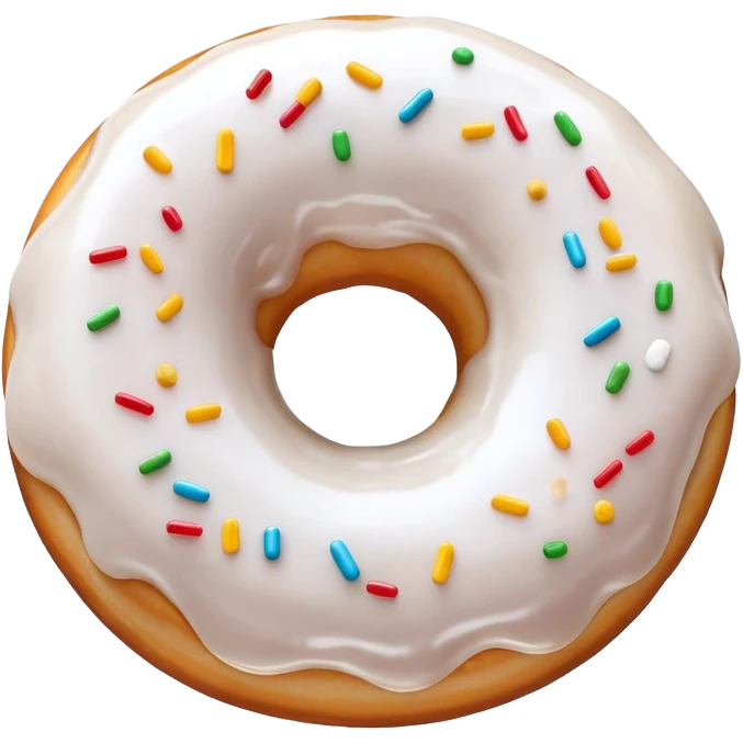 White donut emoji