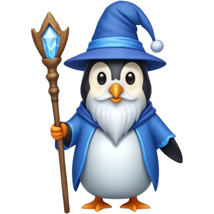 Penguin Wizard emoji