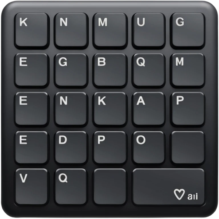 A keboard emoji