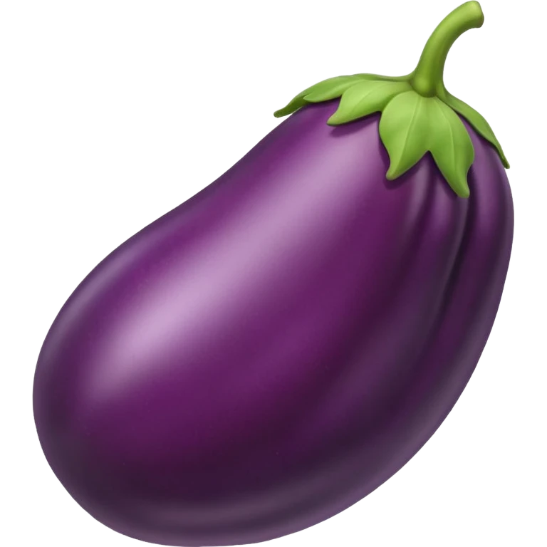 An eggplant going in between a cherry emoji