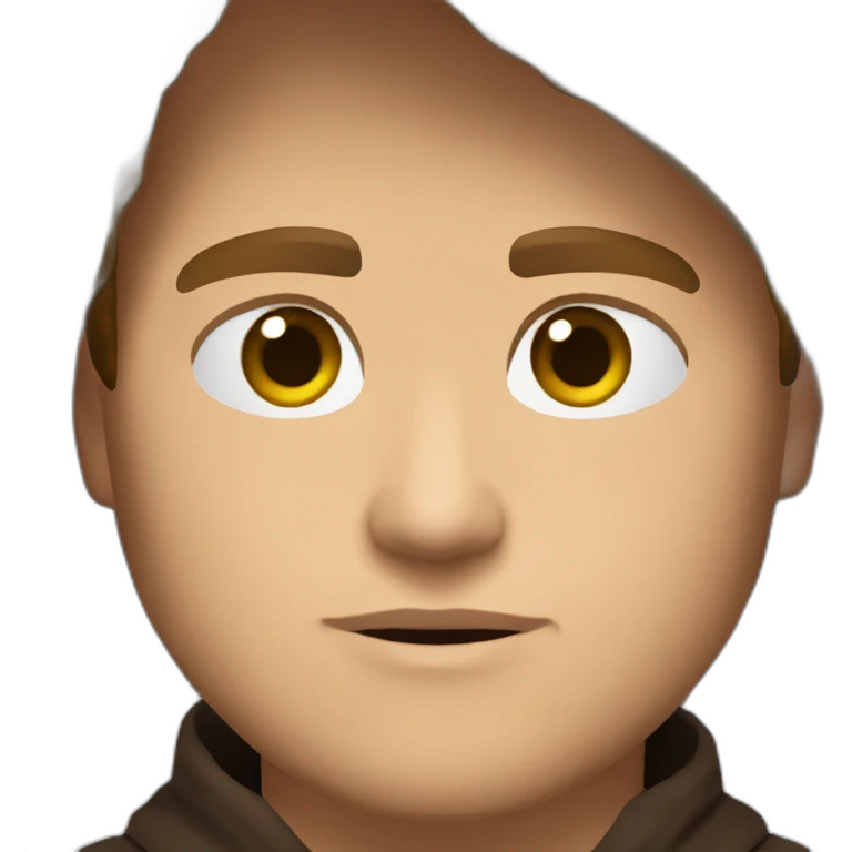 anakin skywalker sith eyes, hood (waist up, front facing) emoji