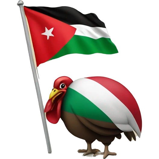 Turkey and Palestine flag emoji