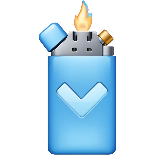 Verificación azul más claro emoji