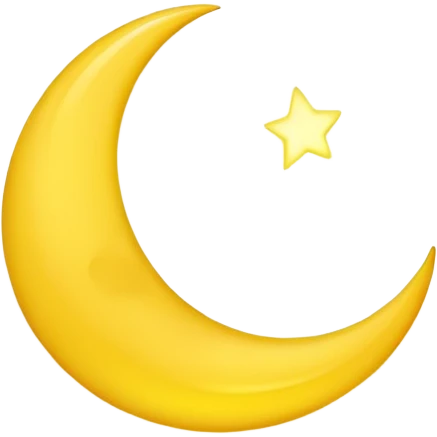 crescent moon emoji