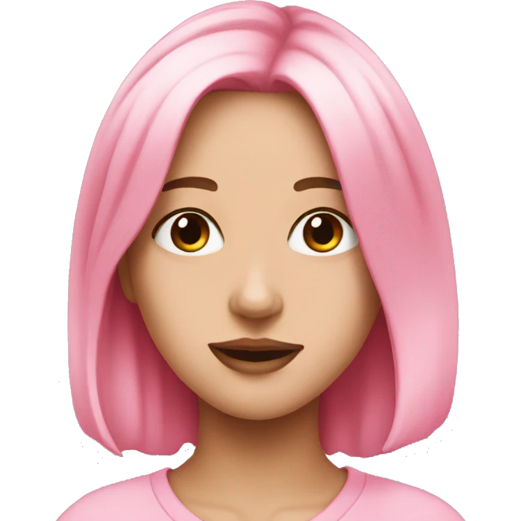 Aesthetic pink emoji