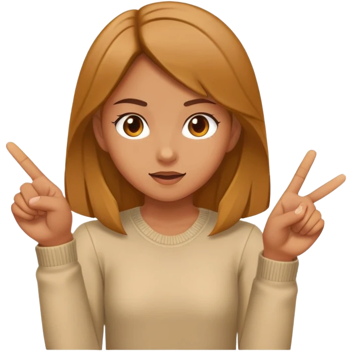 Girl flipping off emoji