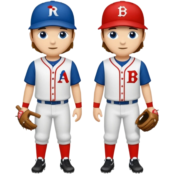 quiero dos equipos enemigos de baseball  emoji