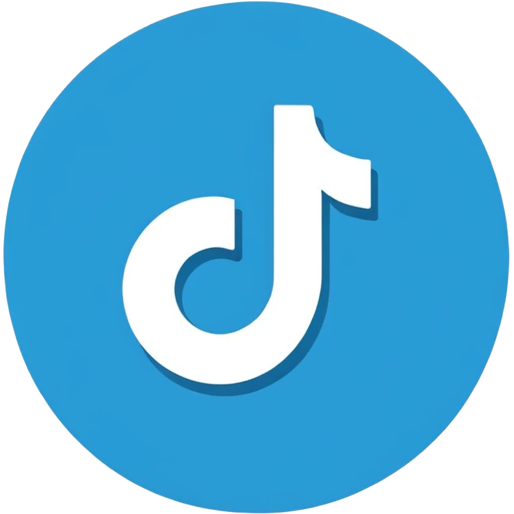 Créame un emoji que sea el logotipo de  verificacion de tiktok emoji