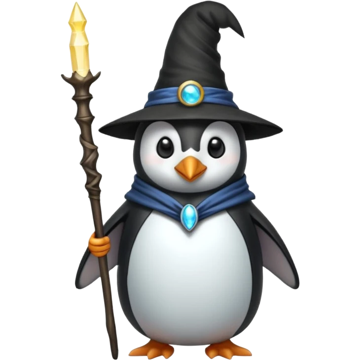 Penguin Wizard emoji